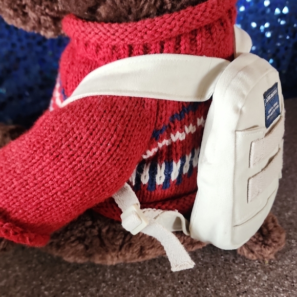 NWT. American Eagle Outfitters Mac The Moose with Red Sweater and White Backpack - Picture 12 of 15